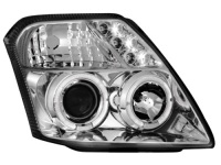 Přední světla Citroen C2 03+ Angel Eyes chrom Přední světla Citroen C2 03+ Angel Eyes chrom