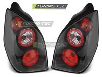 Zadní světla, lampy Citroen C2, 2003-2010, čiré/černé black Zadní světla, lampy Citroen C2, 2003-2010, čiré/černé black